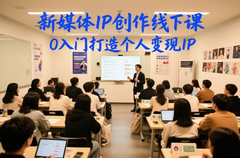 新媒体IP创作线下课，0入门打造个人变现IP-聊项目