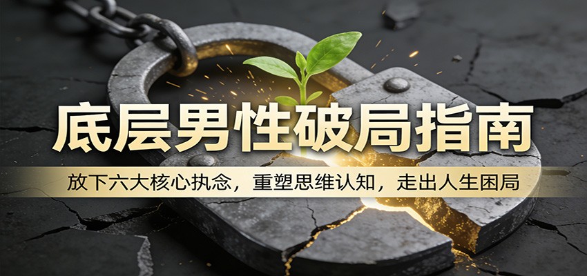 底层男性破局指南：放下六大核心执念，重塑思维认知，走出人生困局-聊项目