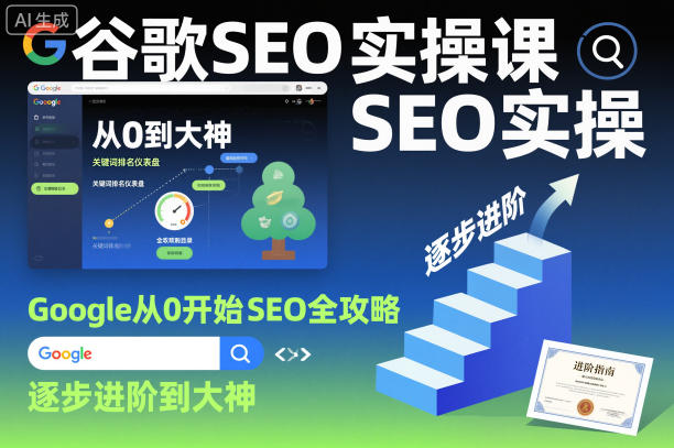 谷歌SEO实操课，Google从0开始SEO全攻略，逐步进阶到大神(更新26年)-聊项目