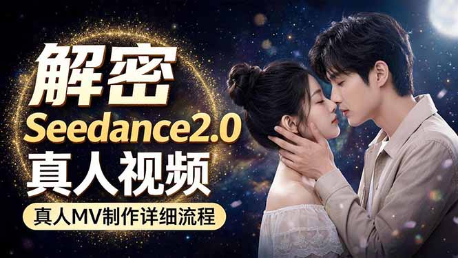 Seedance 2.0电影级真人 MV全流程拆解：提示词、运镜、粒子特效，手把手实操-聊项目