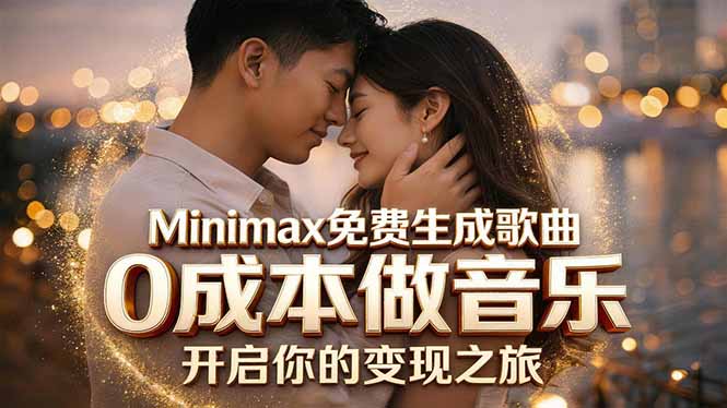 Minimax免费生成歌曲实测！0成本做音乐，说唱流行Lofi一键生成-聊项目