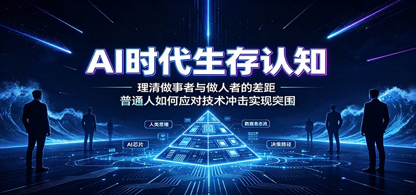 AI时代生存认知：理清做事者与做人者的差距，普通人如何应对技术冲击实现突围-聊项目