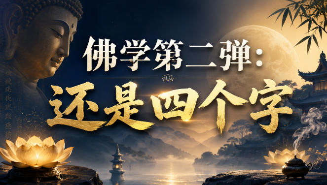 付费文章：佛学第二弹：还是四个字-聊项目