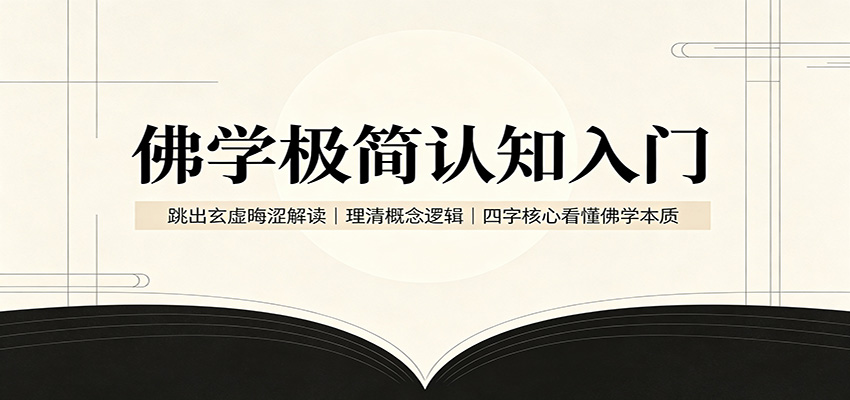 佛学极简认知入门：跳出玄虚晦涩解读，理清概念逻辑，四字核心看懂佛学本质-聊项目