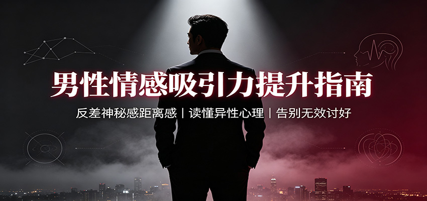 男性情感吸引力提升指南：反差神秘感距离感，读懂异性心理，告别无效讨好-聊项目