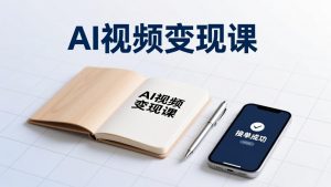 AI视频变现课,学完即可创作短片、接商单,实现副业增收,单项目报价可达千元-聊项目