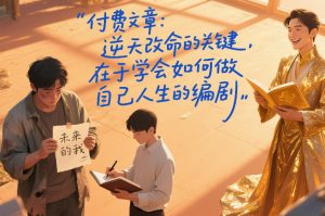 付费文章:逆天改命的关键,在于学会如何做自己人生的编剧-聊项目