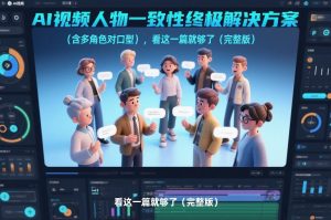 AI视频人物一致性终极解决方案(含多角色对口型),看这一篇就够了(完整版)-聊项目