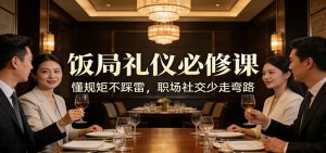 公众号收费文章：《饭局礼仪必修课：懂规矩不踩雷，职场社交少走弯路》-聊项目