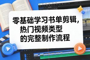 零基础学习书单剪辑,热门视频类型的完整制作流程(更新2026)-聊项目