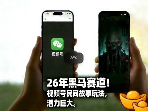 26年黑马赛道，视频号民间故事类玩法，潜力巨大，每日收益超5张-聊项目