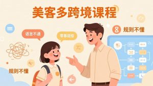 怕语言不通、怕不懂规则?零基础小白也能做的美客多跨境课,手把手带你美客多开店稳赚-聊项目