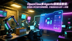 OpenClaw多Agents保姆级教程:多机器人并行运作与群组管理,打造自动化办公的一人军团-聊项目
