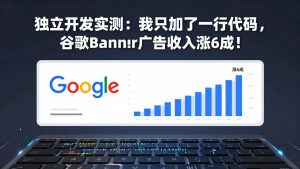 付费文章：独立开发实测：我只加了一行代码，谷歌Banner广告收入涨6成！-聊项目