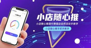小店随心推微付费撬动自然流投手教学,小店随心推手把手教学(更新26年)-聊项目