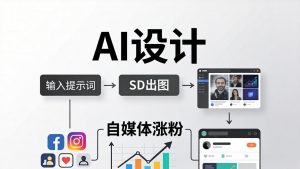 人人都是AI设计师：SD出图+自媒体涨粉一站教学，告别图文素材焦虑，AI设计让你轻松避开内卷-聊项目