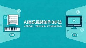 AI音乐视频创作8步法:从写歌到成片,无需专业功底,新手也能快速出作品-聊项目