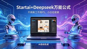 AI自动做电商详情页:Startai+Deepseek万能公式,不用美工不用PS,小白也能做-聊项目