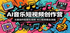 AI音乐短视频创作营:文案创作配图生视频,对口型剪辑全流程-聊项目