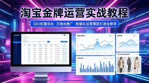 2026 淘宝金牌运营实战教程,SEO权重优化万相台推广,数据化运营爆款打造全教学-聊项目