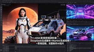AIGC影视剪辑进阶课:DeepSeek生成脚本+Martini生成视频+剪辑后期,完整制作AI短片-聊项目