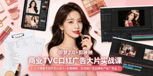 即梦2.0+剪映商业TVC口红广告大片实战课|从分镜脚本创作到AI成片+后期精修,全流程打造品牌级产品广告-聊项目
