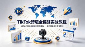 TikTok+独立站跨境基础全套教程,拆解平台盈利逻辑,新手从零跑通变现全流程-聊项目