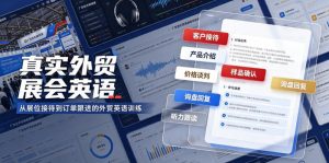 真实外贸展会英语，广交会外贸口语听力突击课程【音频】-聊项目