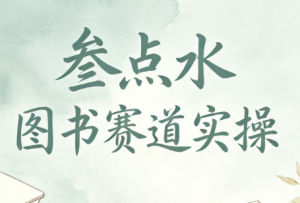 叁点水图书赛道实操-聊项目