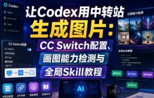 让Codex用中转站生成图片：CC Switch配置、画图能力检测与全局Skill教程-聊项目